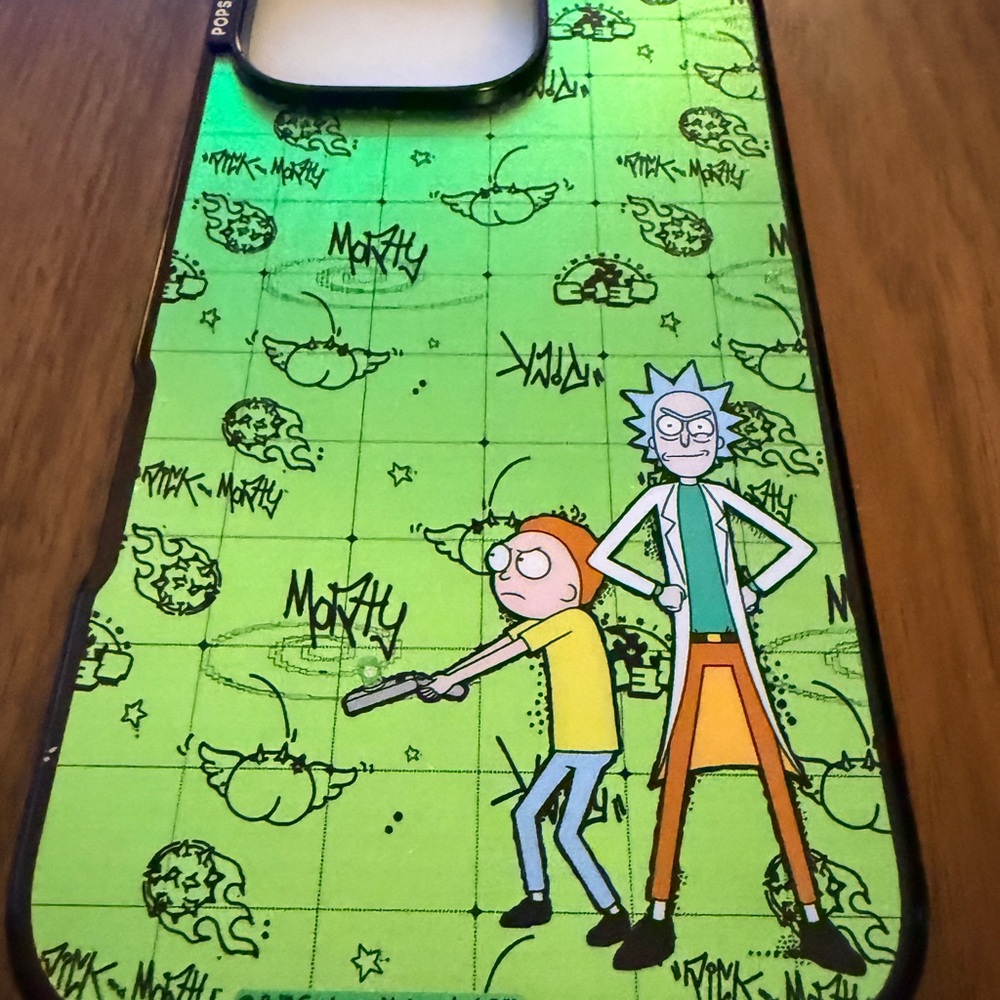 Rick and Morty PopSocket iPhone 16 Pro MagSafe case